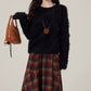 Bookshop Plaid Midi Skirt (Red/Khaki)