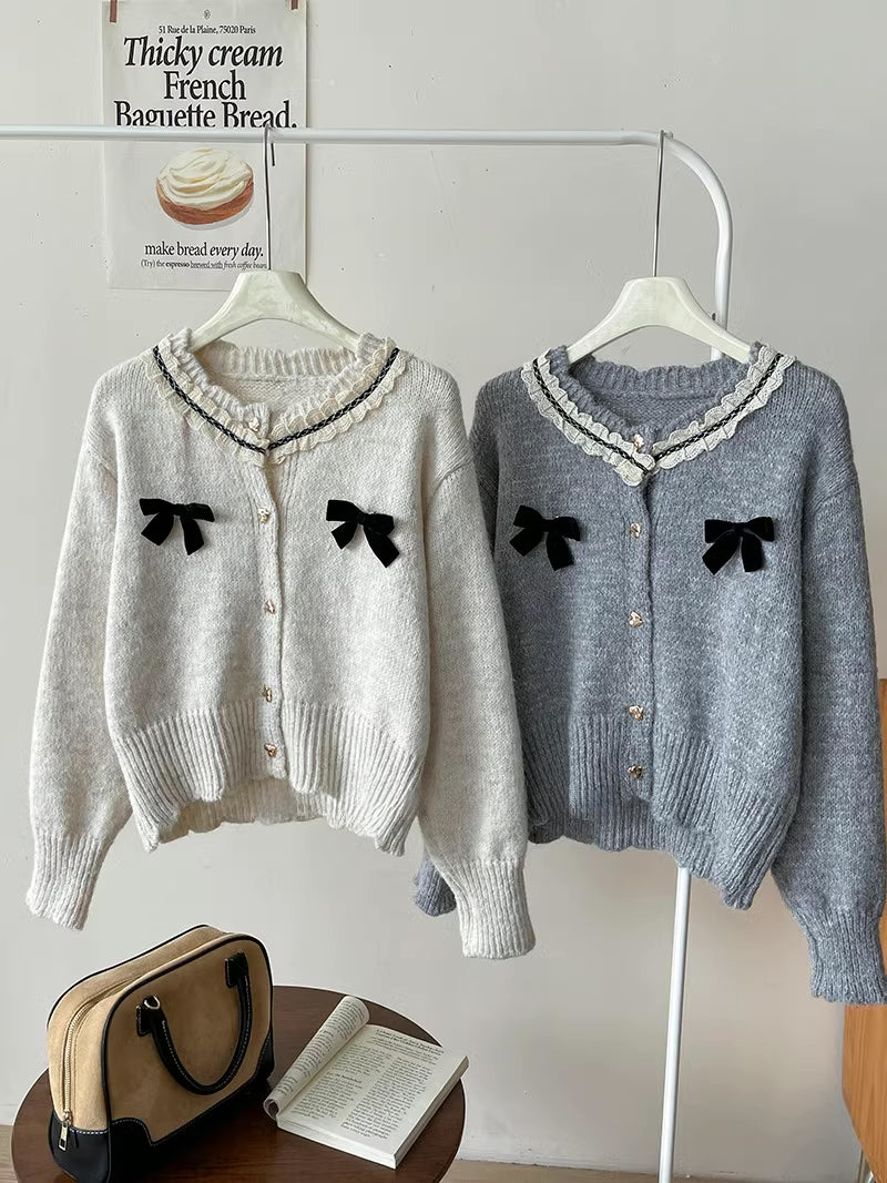 Sweet Hearts & Bows Cardigan (2 Colors)