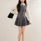 Prep Plaid Mini Dress & Blouse (2 Colors)