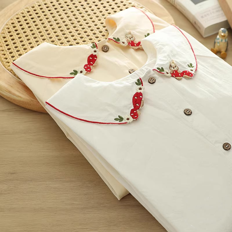Mushroom Squirrel Blouse (2 Colors)