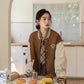 Boyfriend Baseball Jacket (Brown)