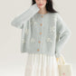 Ditsy Floral Round Neck Cardigan (4 Colors)