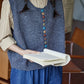 Chocolate Buttons Knitted Vest (2 Colors)