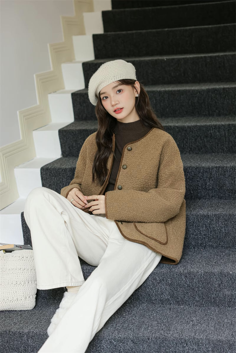 Boucle Knit Jacket (2 Colors)