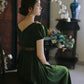 Ivy Regency Maxi Dress (Deep Olive)