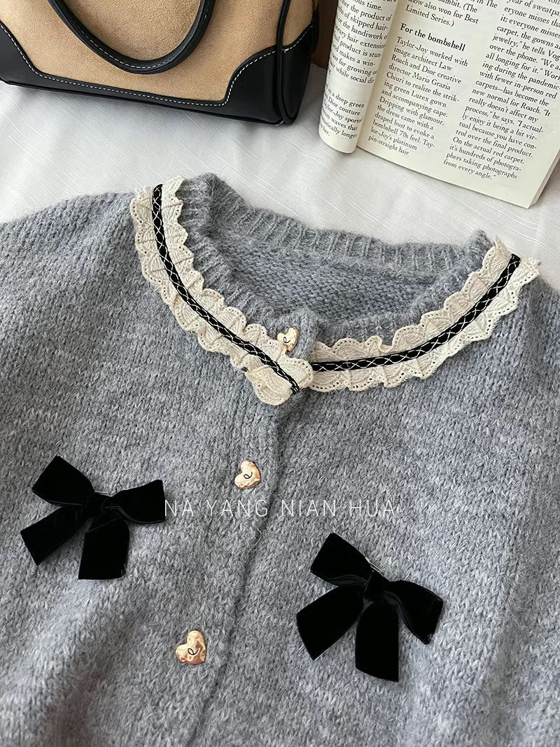 Sweet Hearts & Bows Cardigan (2 Colors)