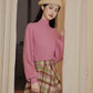 Strawberry Matcha Sweater & Midi Skirt Set (Pink/Green)