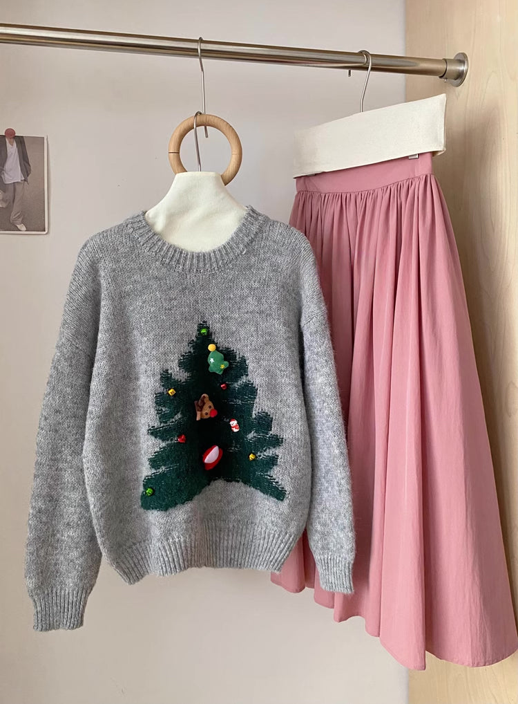 Christmas Tree Charms Sweater (3 Colors)