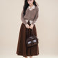 Faux Layered Cardigan (Khaki)