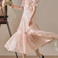 Afternoon Tea Floral Dress (Pink)