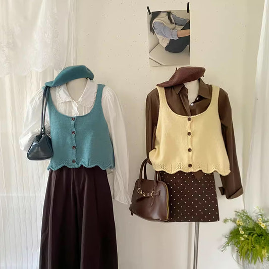 Button Cami Vest (5 Colors)