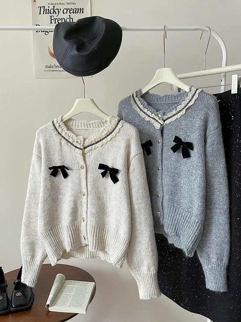 Sweet Hearts & Bows Cardigan (2 Colors)