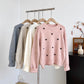 Polka Hearts Sweater (4 Colors)