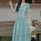 Midsummer Blues Midi Dress (Teal)