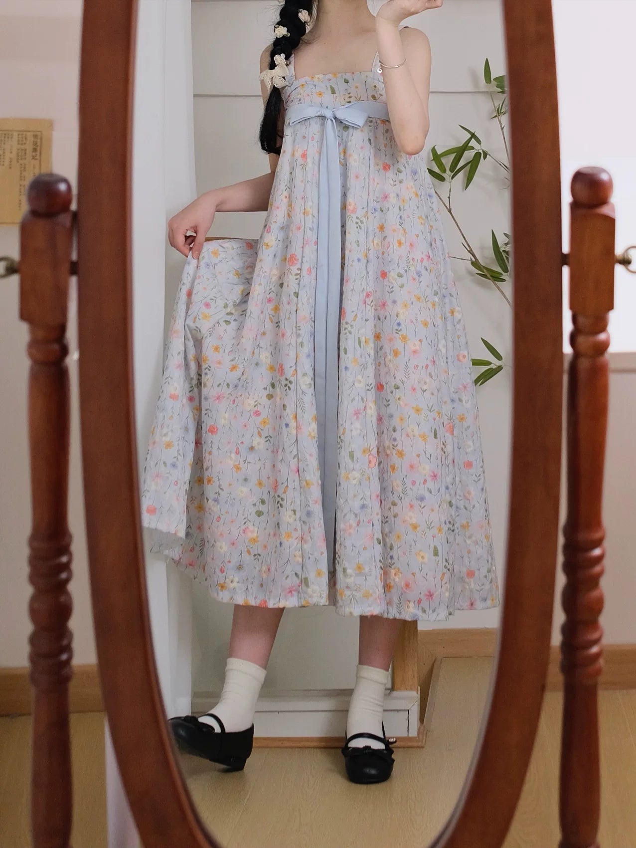 Blooming Flowers Qixiong Dress (2 Colors)