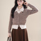 Faux Layered Cardigan (Khaki)