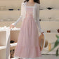 Coco Plaid Midi Cami Dress (Pink)
