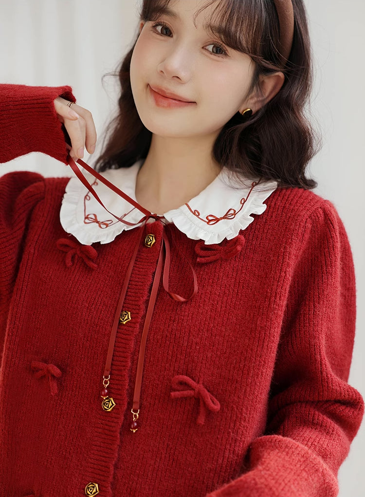 Bow-tiful Cardigan (4 Colors)