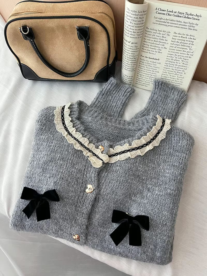 Sweet Hearts & Bows Cardigan (2 Colors)