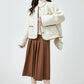 Faux Sherpa Wool Jacket (Cream)