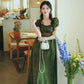 Ivy Regency Maxi Dress (Deep Olive)