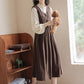 Basic Corduroy Pinafore (Brown)