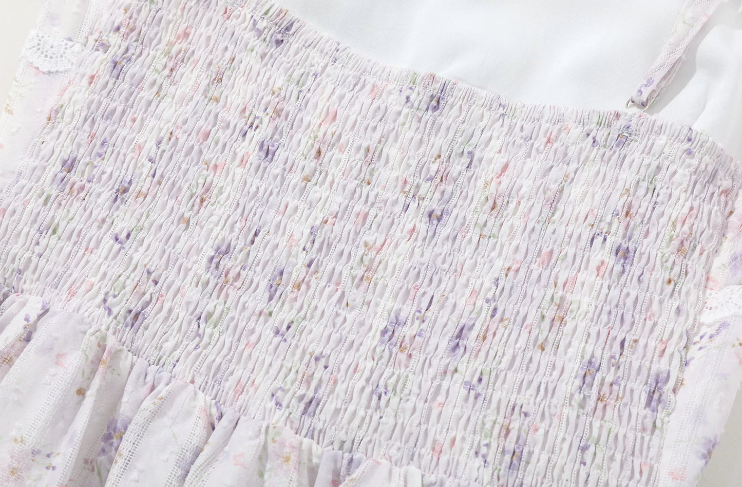 Iris Floral Lace Midi Cami Dress & Cardigan (Purple)