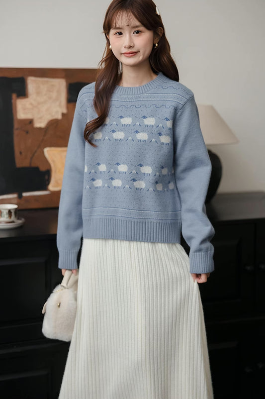 Sheepish Sweater (Blue)