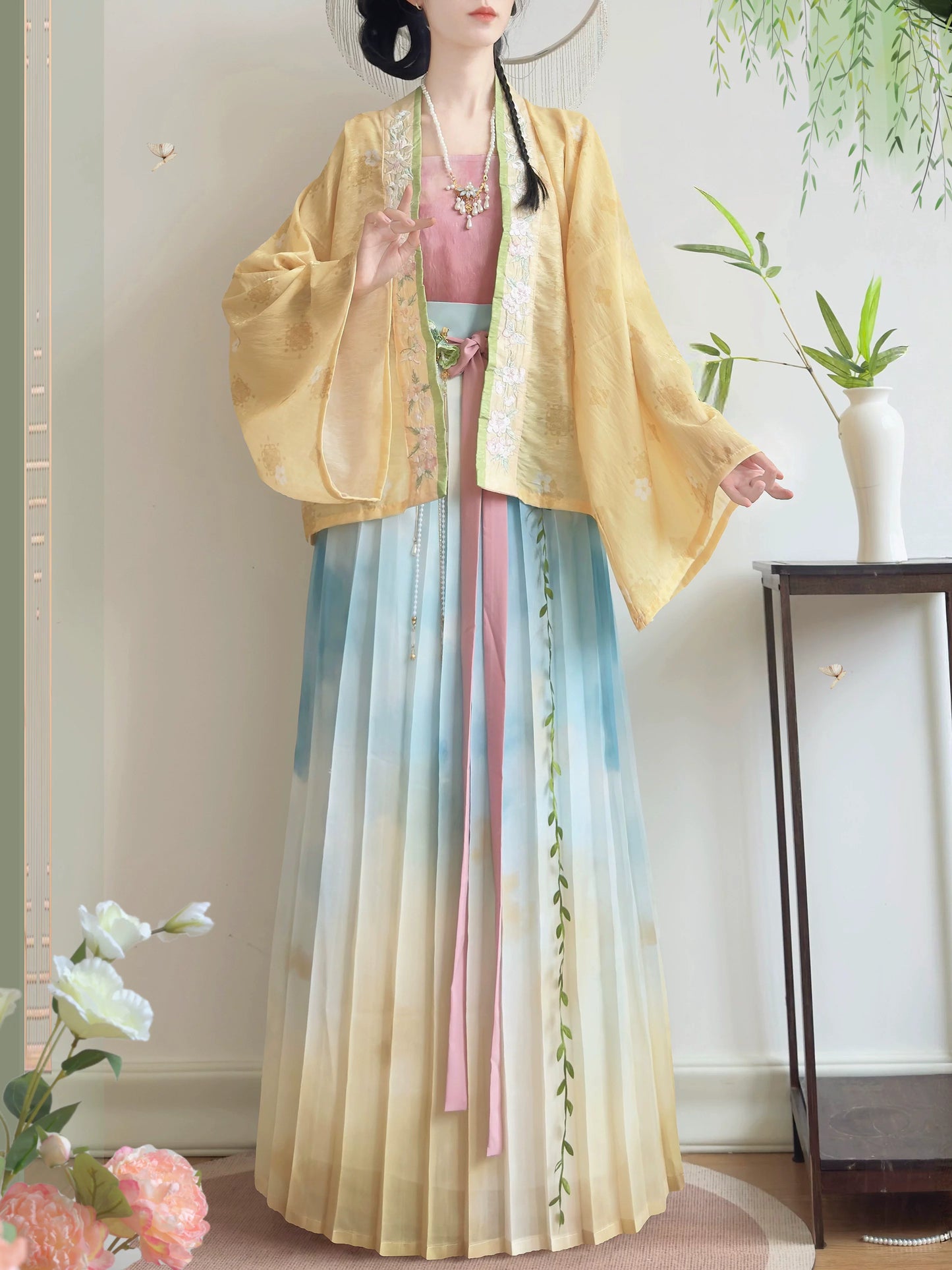 Watercolor Ombre Song Hanfu Set (2 Colors)