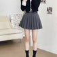 Double Belted Pleated Mini Skirt (5 Colors)