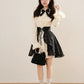 Medieval Punk Mini Dress & Corset Belt (Cream/Black)