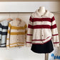 Varsity Stripe Collared Cardigan (3 Colors)