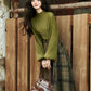Willow Plaid Sweater & Skirt Set (Green)