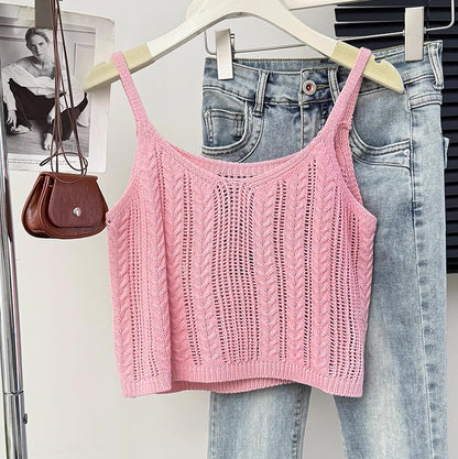 Braided Cami Knit Vest (3 Colors)