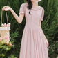 Blossom Tea Midi Dress (Pink)