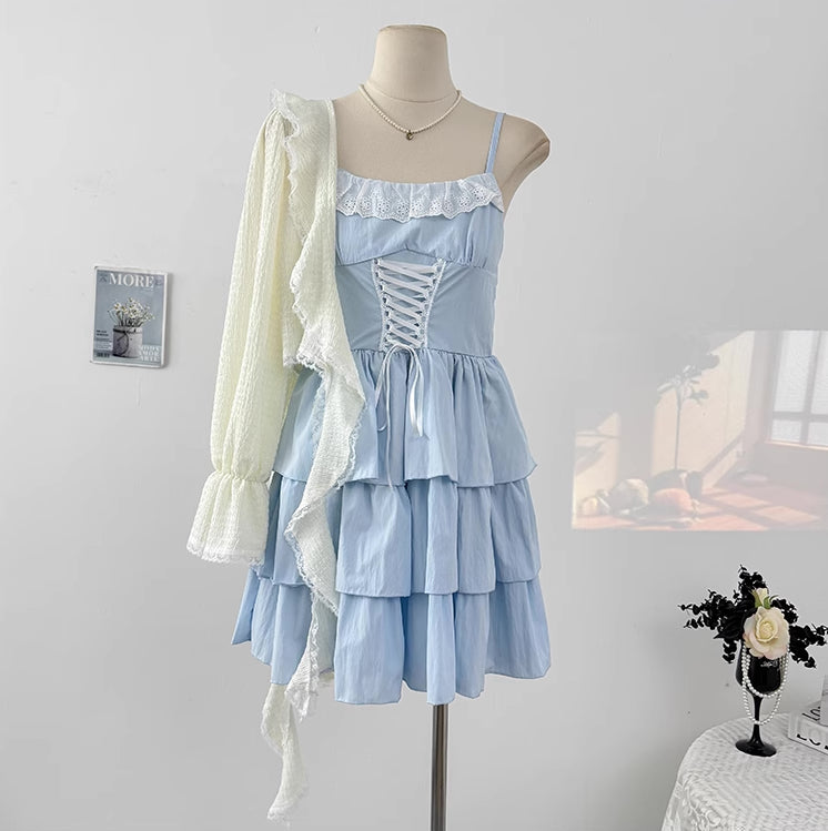 Ballet Tiered Mini Dress (4 Colors)