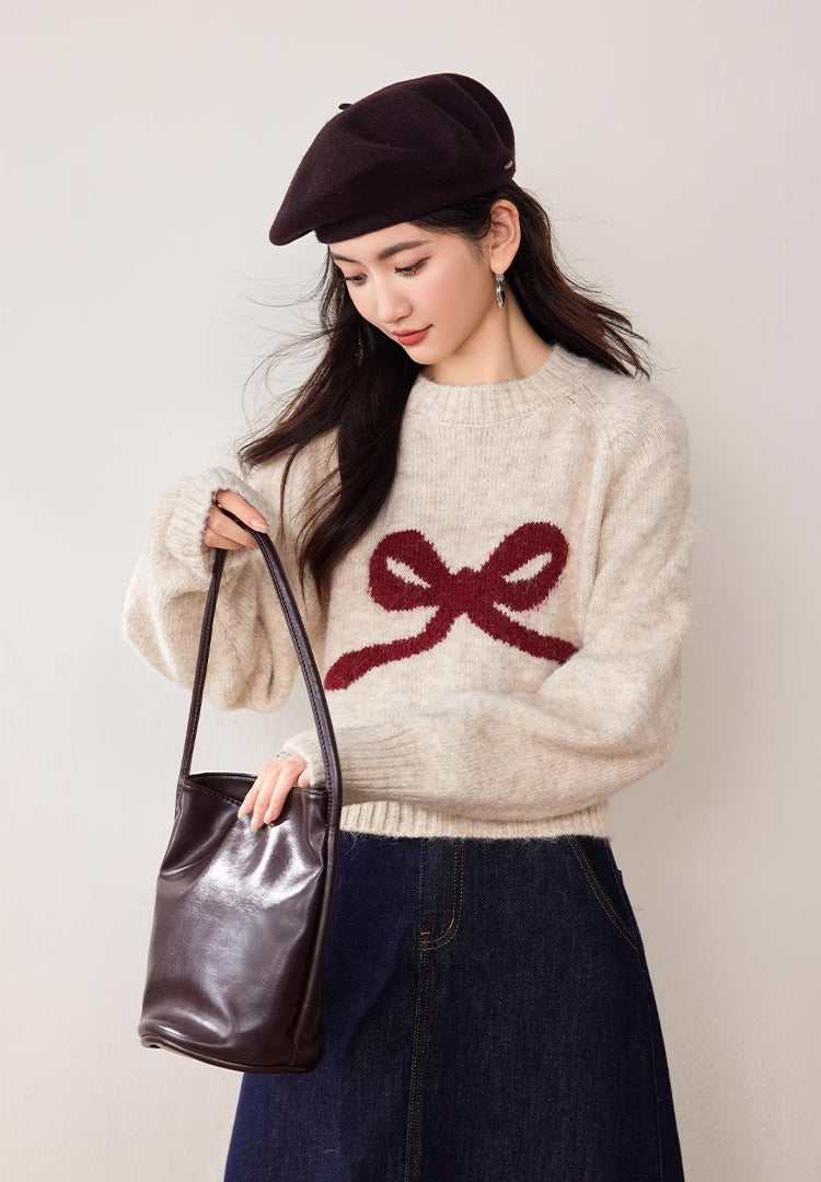 Big Bow Sweater (4 Colors)