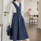 Plaid Vest Pinafore Dress (3 Colors)