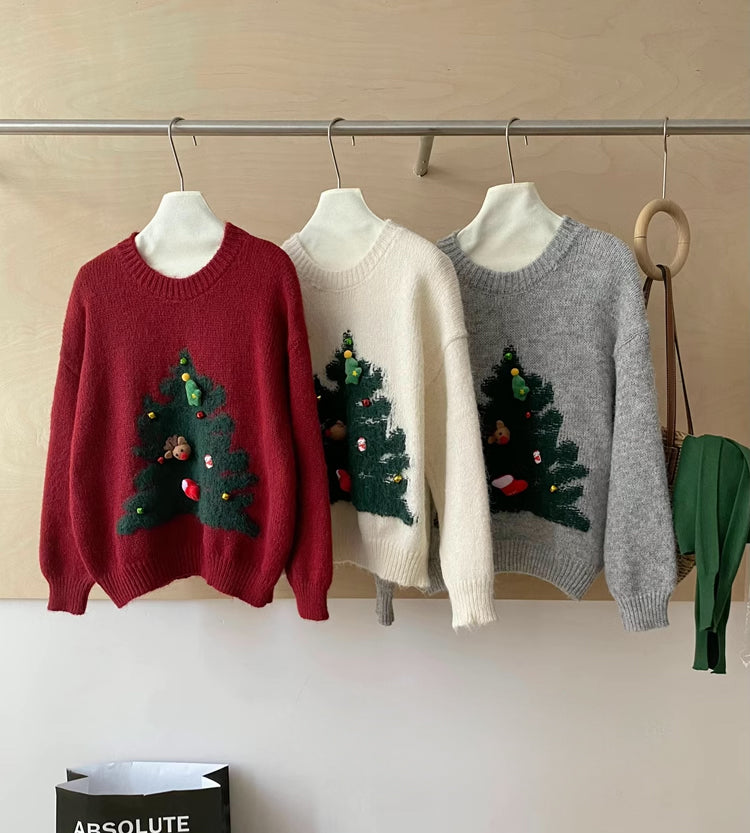 Christmas Tree Charms Sweater (3 Colors)