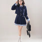 Little Academy Dress & Jacket Set (Navy)