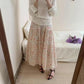 Oopsy Daisy Midi Skirt (White/Pink)