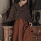 Plaid Capelet (Brown)