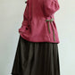 Fruity Fuzz Cross Collar Jacket & Mamianqun Set (2 Colors)
