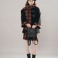 Bookshop Plaid Toggle Jacket & Skirt Set (Black)
