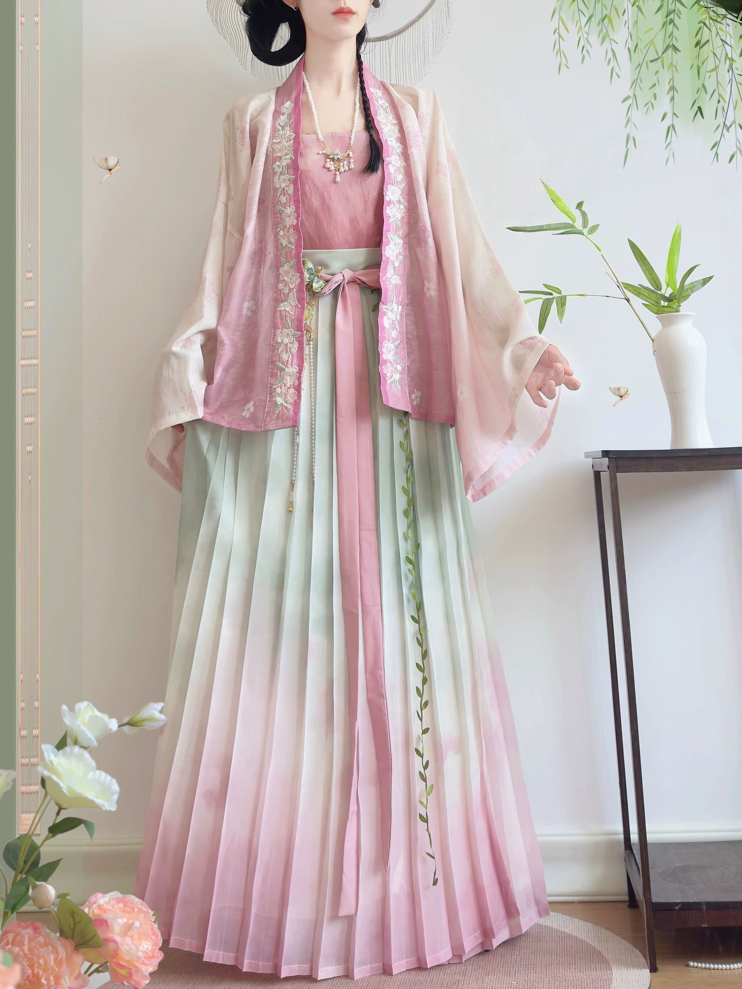 Watercolor Ombre Song Hanfu Set (2 Colors)