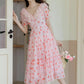 Strawberry Girl Midi Dress (Pink)