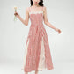 Gingham Lace Cami Maxi Dress (2 Colors)