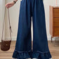 Denim Lace Flare Pants (3 Colors)