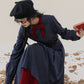 Poison Apple Midi Dress (Blue/Red)