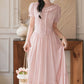 Blossom Tea Midi Dress (Pink)